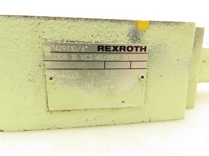 Rexroth Z2DB 10 VC2-40/200V SO30 Hydraulic Pressure Relief Sandwich Valve