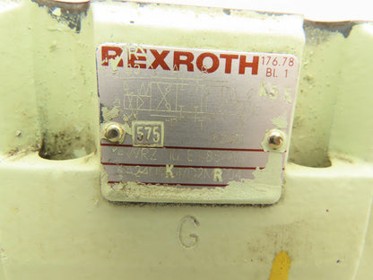 Rexroth 4WRZ 10 E1-85-40/6A24N9K4/D2MR Hydraulic Proportional Directional Valve