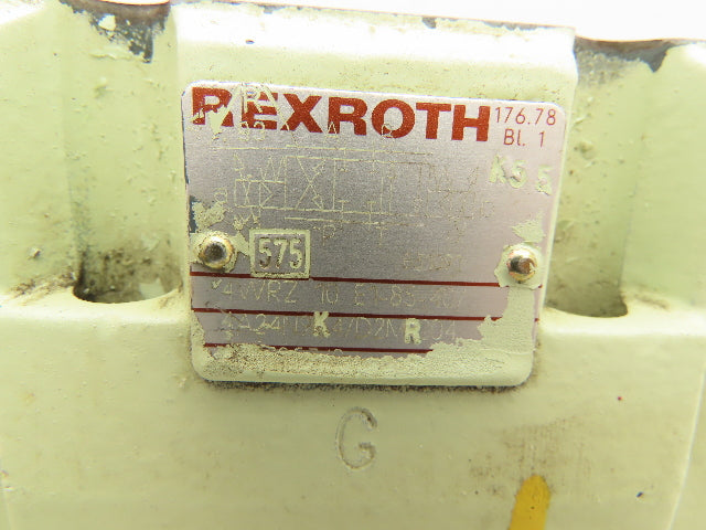 Rexroth 4WRZ 10 E1-85-40/6A24N9K4/D2MR Hydraulic Proportional Directional Valve