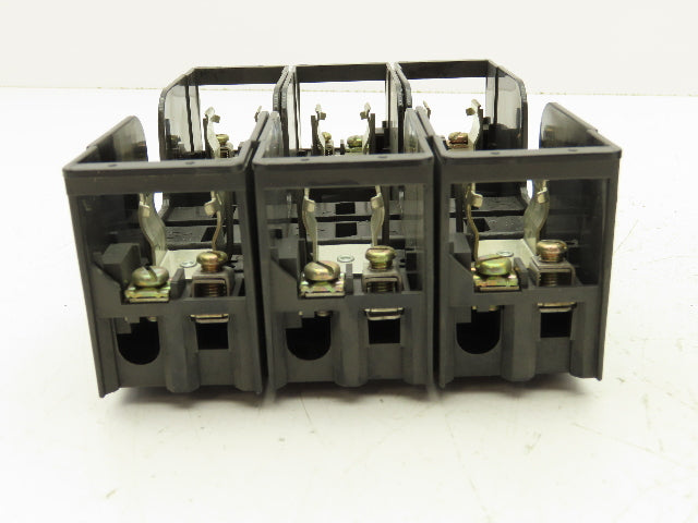 Connectron 633-99 Fuse Holder Block 30A 600V 3 Pole Lot of 4