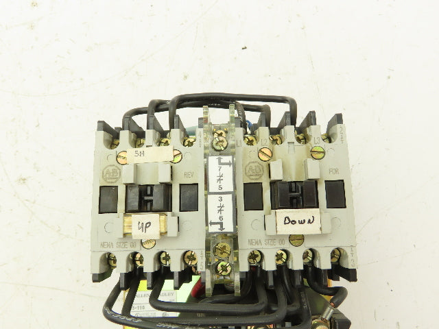 Allen Bradley 500-T0D94 Contactor Reversing Motor Starter 120V Coil 9A 600V
