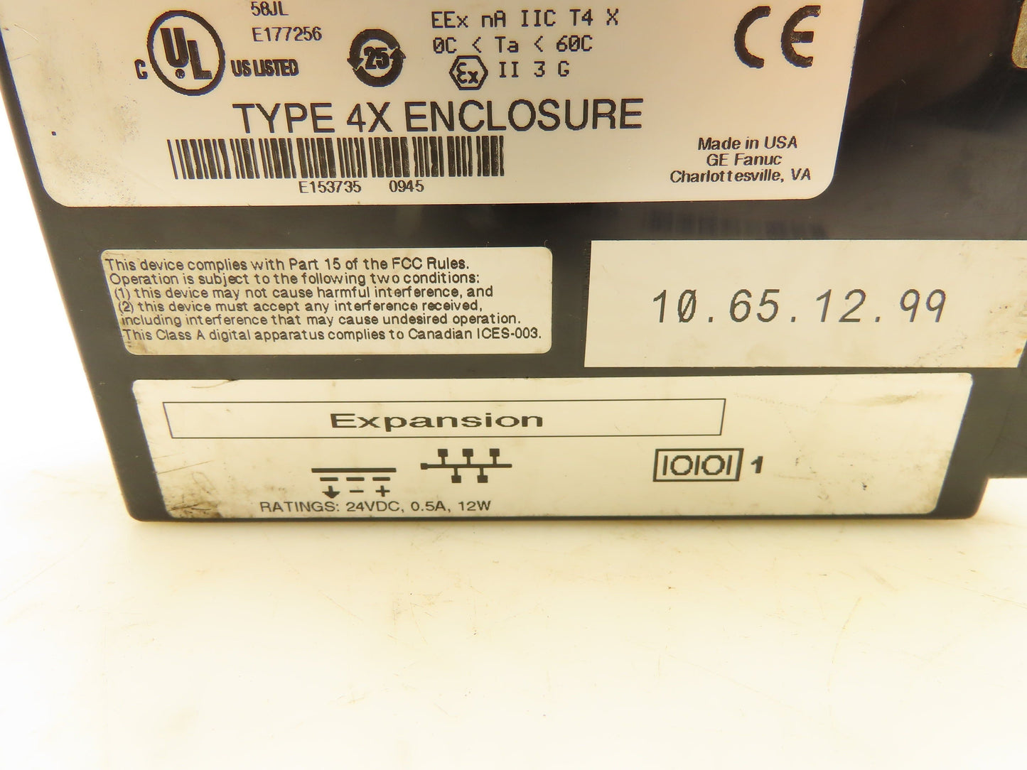 GE Fanuc ES0611 QuickPanel View 6" 24VDC Control Panel