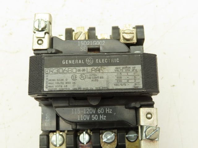 General Electric CR30680 LAA Magnetic Contactor Motor Starter 120V Coil 3PH 18A