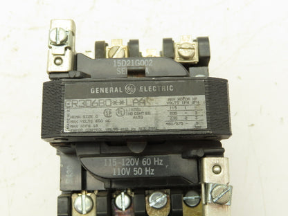 General Electric CR30680 LAA Magnetic Contactor Motor Starter 120V Coil 3PH 18A
