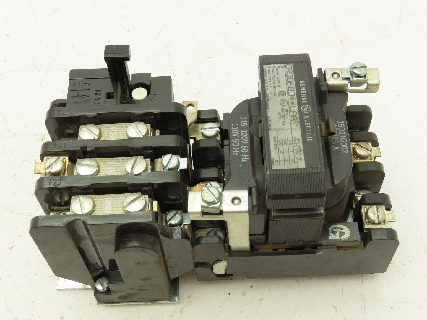 General Electric CR30680 LAA Magnetic Contactor Motor Starter 120V Coil 3PH 18A