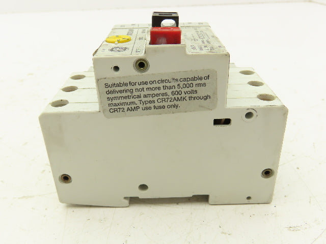 General Electric CR72AMH Manual Motor Starter Protector 600V 2.5A 3 Pole