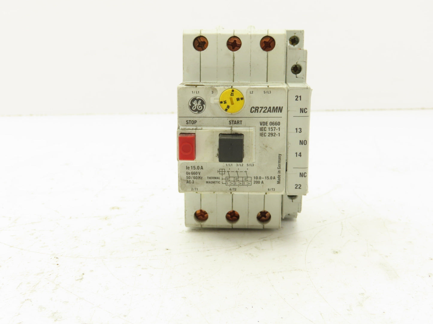 General Electric CR72AMH Manual Motor Starter Protector 600V 2.5A 3 Pole