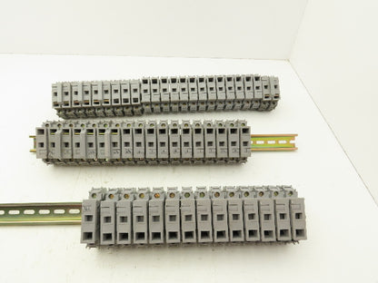 Entrelec MB10/22SF/FL Fuse Holder Terminal Block 30A 600V 6mm Lot of 55