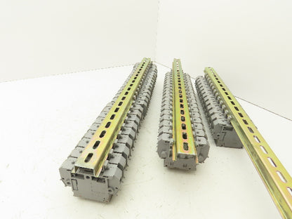 Entrelec MB10/22SF/FL Fuse Holder Terminal Block 30A 600V 6mm Lot of 55