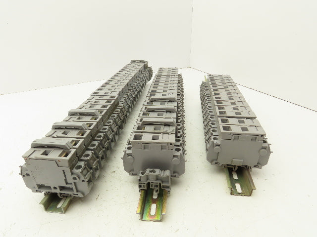Entrelec MB10/22SF/FL Fuse Holder Terminal Block 30A 600V 6mm Lot of 55