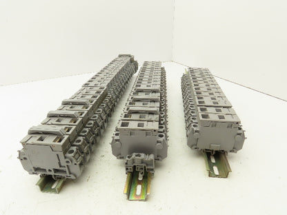 Entrelec MB10/22SF/FL Fuse Holder Terminal Block 30A 600V 6mm Lot of 55