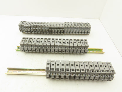 Entrelec MB10/22SF/FL Fuse Holder Terminal Block 30A 600V 6mm Lot of 55