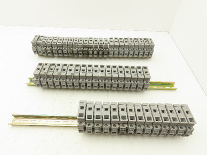 Entrelec MB10/22SF/FL Fuse Holder Terminal Block 30A 600V 6mm Lot of 55