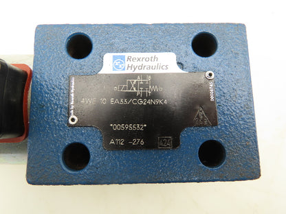 Rexroth 4WE 10 A33/CG24N9K4 Directional Control Solenoid Valve 24VDC