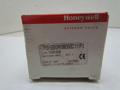 Honeywell Skinner Valve 71315SN2KNM0N0C111P3 1/4"NPT 120 V Solenoid Valve 125psi