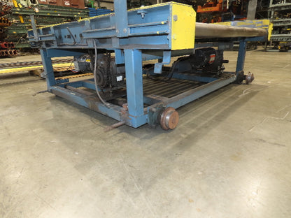 66"x 25' Chain Drive Pallet Conveyor 2.5" Roller 54"BF w/Shuttle Track Section