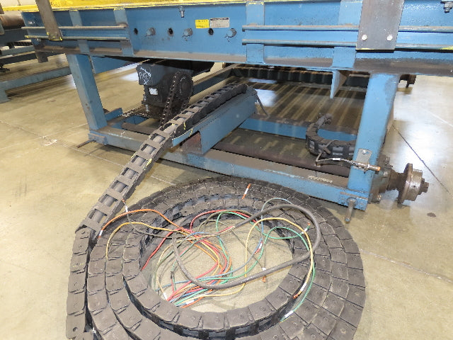 66"x 25' Chain Drive Pallet Conveyor 2.5" Roller 54"BF w/Shuttle Track Section