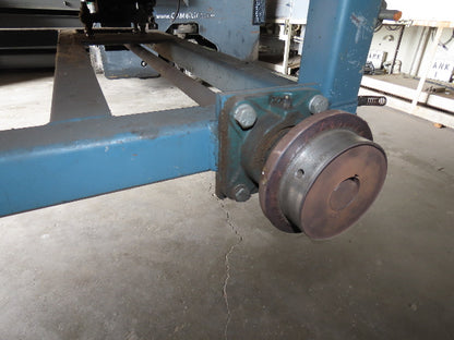 66"x 25' Chain Drive Pallet Conveyor 2.5" Roller 54"BF w/Shuttle Track Section