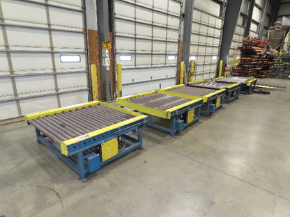 66"x 25' Chain Drive Pallet Conveyor 2.5" Roller 54"BF w/Shuttle Track Section