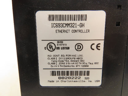 GE Fanuc IC693CMM321-GH PLC Ethernet Controller Module CMM321 Interface