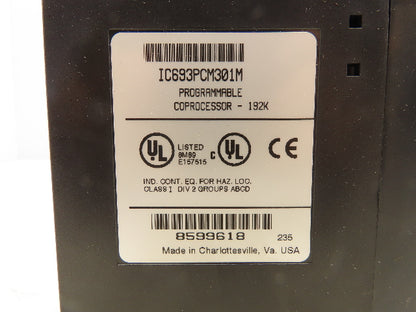 GE Fanuc IC693PCM301M PLC Programmable Coprocessor 192k Module