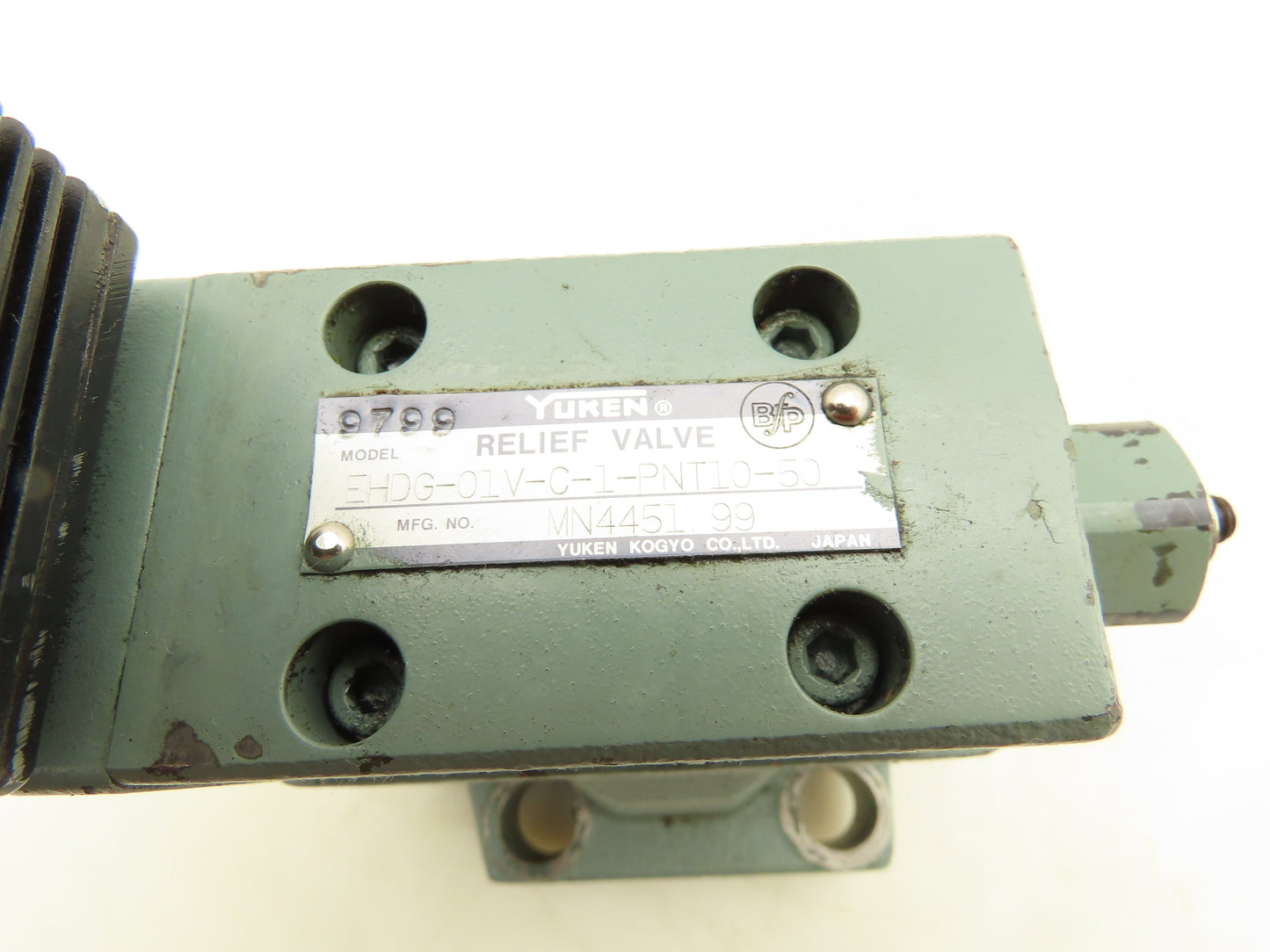 Yuken EHBG-06-C-50 Proportional Electro-Hydraulic Relief Valve EHDG-01V-C-1