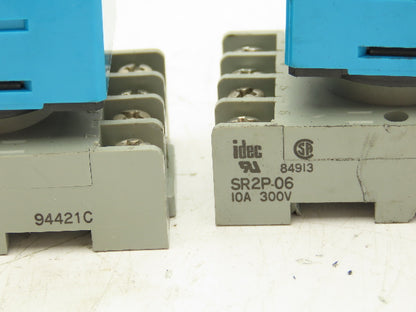 Idec RTE-P11 Electronic Timer Relay Socket 24V 10A 120V 0.1 Sec-10 Min Lot of 3