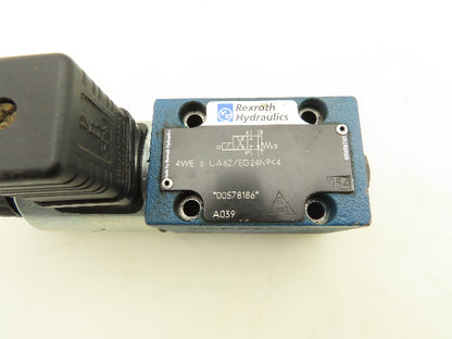 Rexroth 4WE 6 UA62/EG24N9K4 Directional Control 4/2 Solenoid Valve 24VDC