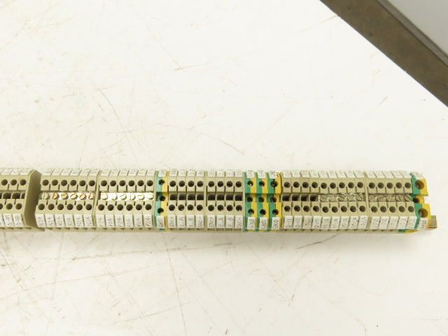 Weidmuller SAK 4 Terminal Block Tan 800V 4mm 55" DIN Rail Lot of 190