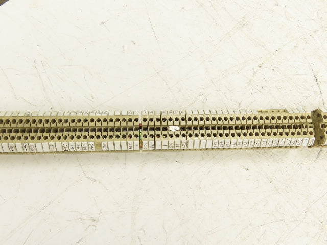 Weidmuller SAK 4 Terminal Block Tan 800V 4mm 55" DIN Rail Lot of 190