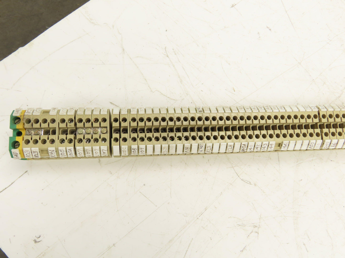 Weidmuller SAK 4 Terminal Block Tan 800V 4mm 55" DIN Rail Lot of 190