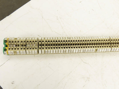 Weidmuller SAK 4 Terminal Block Tan 800V 4mm 55" DIN Rail Lot of 190