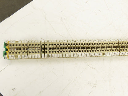 Weidmuller SAK 4 Terminal Block Tan 800V 4mm 55" DIN Rail Lot of 190