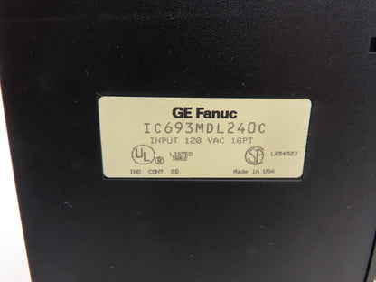 GE Fanuc IC693MDL240C PLC Input Module 120VAC 16pt Lot of 7