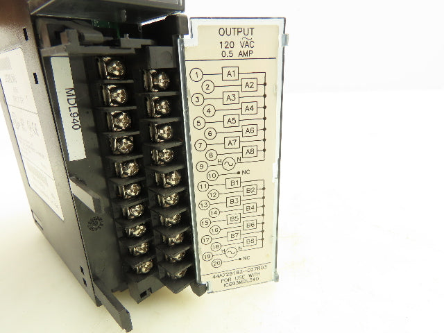GE Fanuc IC693MDL940J PLC Output Relay Module 2A 16Pt