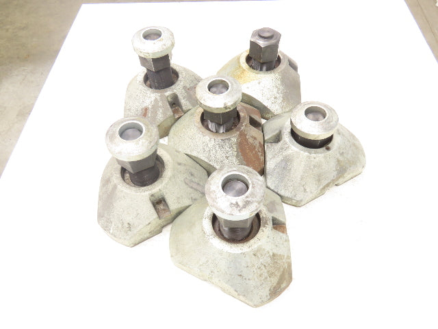 CNC Lathe Machine Leveling Feet M55x2.0 S Bolt 6"-8" Adj Height  Set of 6