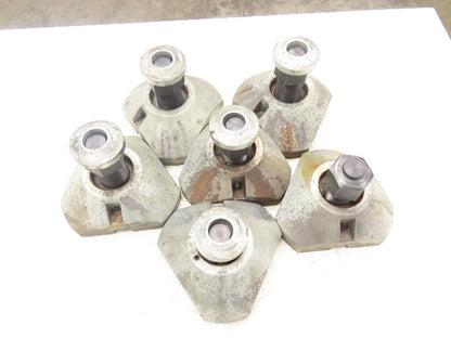 CNC Lathe Machine Leveling Feet M55x2.0 S Bolt 6"-8" Adj Height  Set of 6