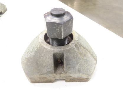 CNC Lathe Machine Leveling Feet M55x2.0 S Bolt 6"-8" Adj Height  Set of 6