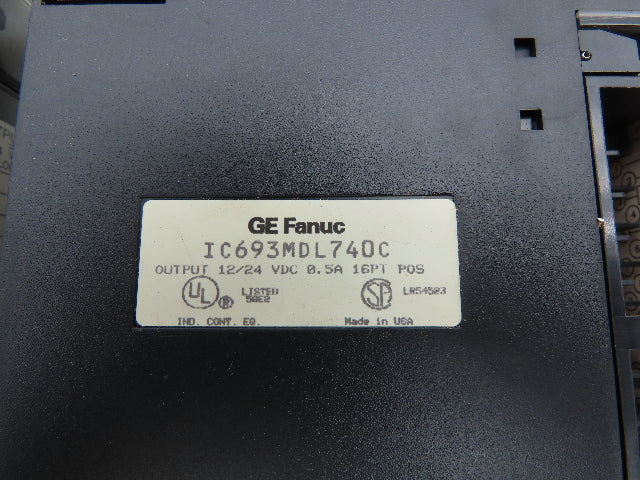GE Fanuc IC693MDL740C PLC Output Module 12/24VDC 16Pt Lot of 7