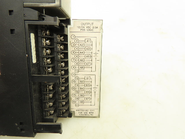 GE Fanuc IC693MDL740C PLC Output Module 12/24VDC 16Pt Lot of 7