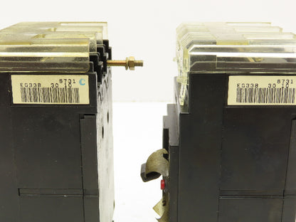 Fuji Electric EG33B Circuit Breaker 30A 3 Pole 100-200-415V Lot of 2