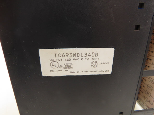 GE Fanuc IC693MDL340B PLC Output Module16Pt 120V 0.5A