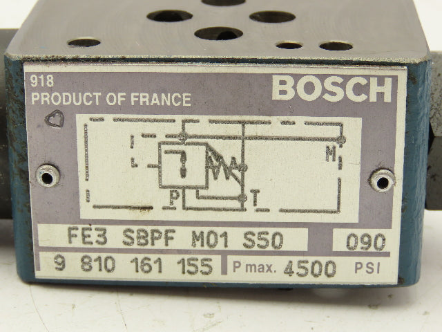 Bosch FE3 SBPF M01 S50 Pressure Reducing Sandwich Valve 9810161155
