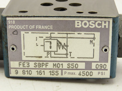 Bosch FE3 SBPF M01 S50 Pressure Reducing Sandwich Valve 9810161155