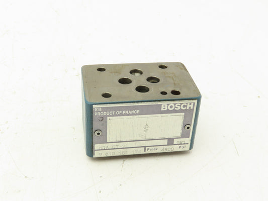 Bosch MRA 6T 2 Check Valve Sandwich Plate NG6 D03 9810161174