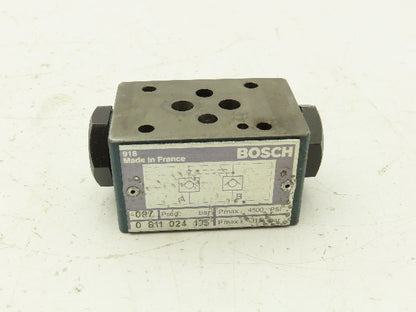 Bosch 0 811 024 105 Check Valve Sandwich Plate NG6 D03