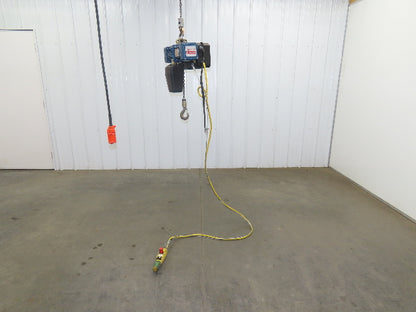 Donati 214D Electric Chain Hoist 1/2 Ton 16' Lift 16/5 FPM 2 Speed 460 Volt 3PH