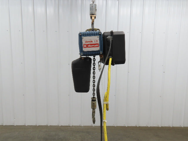 Donati 214D Electric Chain Hoist 1/2 Ton 16' Lift 16/5 FPM 2 Speed 460 Volt 3PH