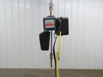 Donati 214D Electric Chain Hoist 1/2 Ton 16' Lift 16/5 FPM 2 Speed 460 Volt 3PH