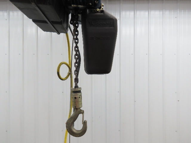 Donati 214D Electric Chain Hoist 1/2 Ton 16' Lift 16/5 FPM 2 Speed 460 Volt 3PH